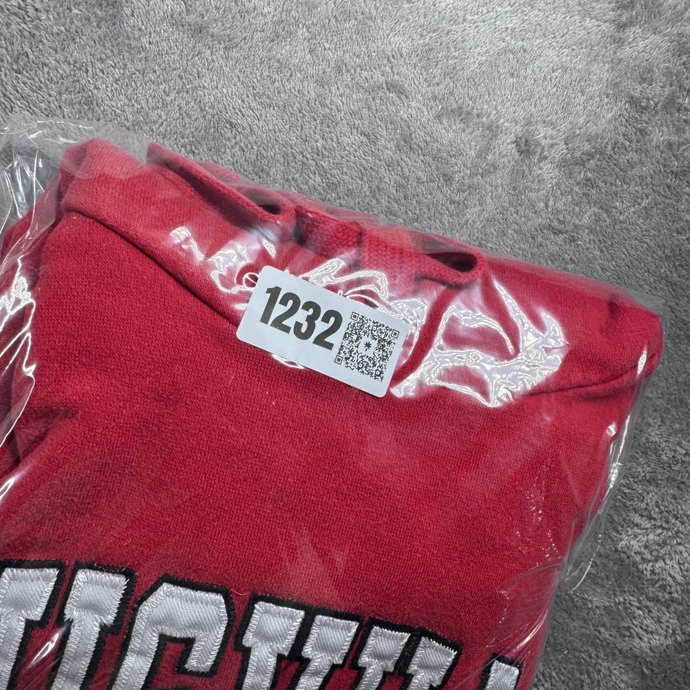 Louisville Cardinals Old Varsity Brand Letter Hoodie Red Mens Large NCAA